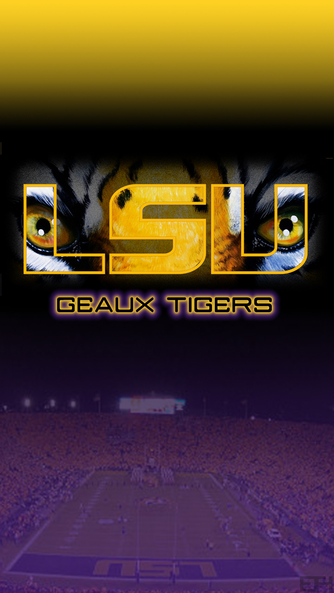 LSU Tigers — type compositing